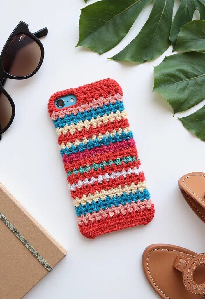 Step-by-Step Guide to Easy Things to Crochet: 25 Simple and Charming Inspirations - 18. Crochet Phone Cases