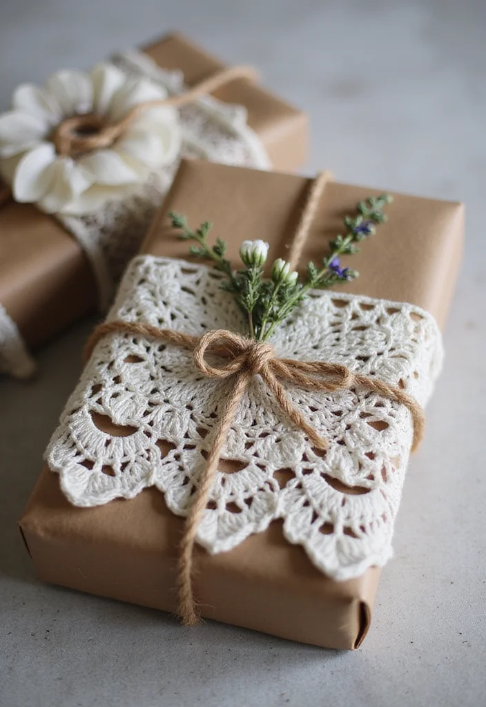 Step-by-Step Guide to Easy Things to Crochet: 25 Simple and Charming Inspirations - 19. Crochet Gift Wrap