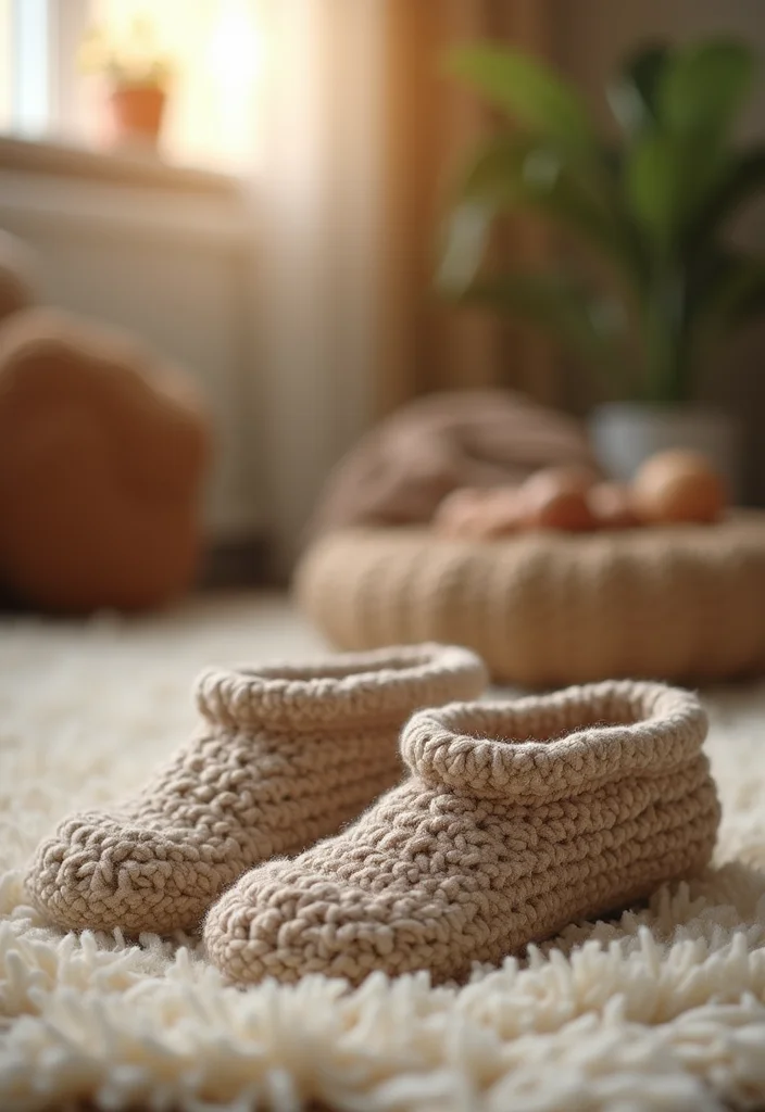 Step-by-Step Guide to Easy Things to Crochet: 25 Simple and Charming Inspirations - 21. Cozy Crochet Slippers