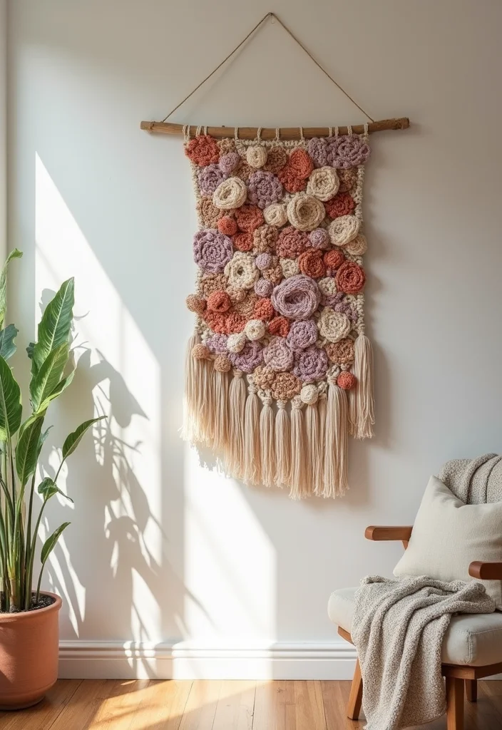 Step-by-Step Guide to Easy Things to Crochet: 25 Simple and Charming Inspirations - 4. Delightful Crochet Wall Hangings