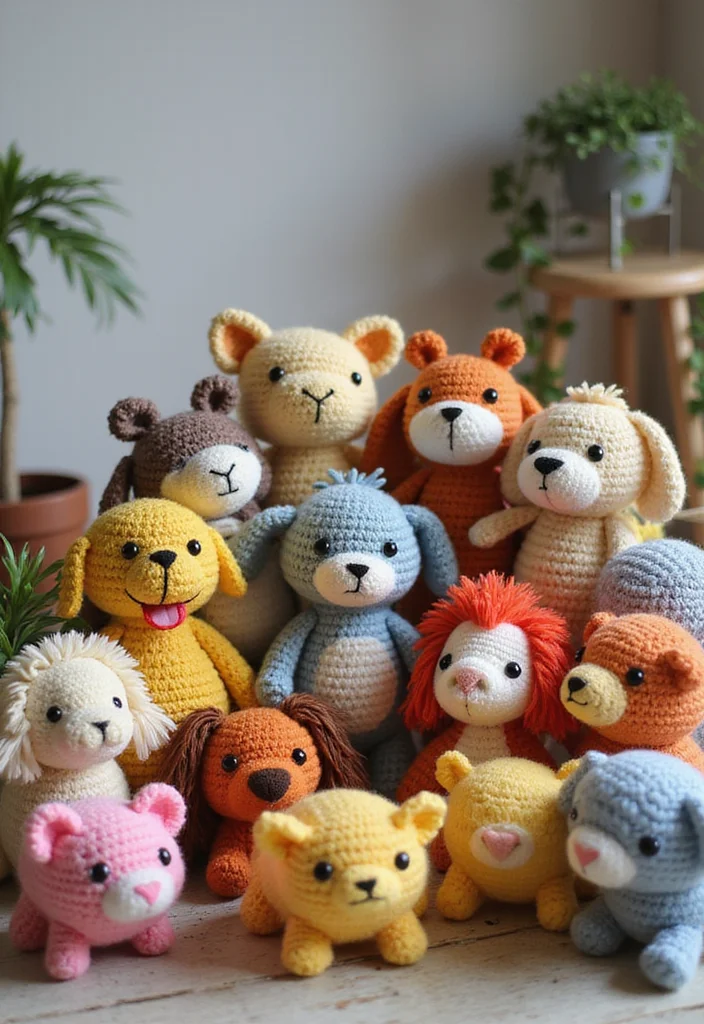 Step-by-Step Guide to Easy Things to Crochet: 25 Simple and Charming Inspirations - 9. Adorable Crochet Animals