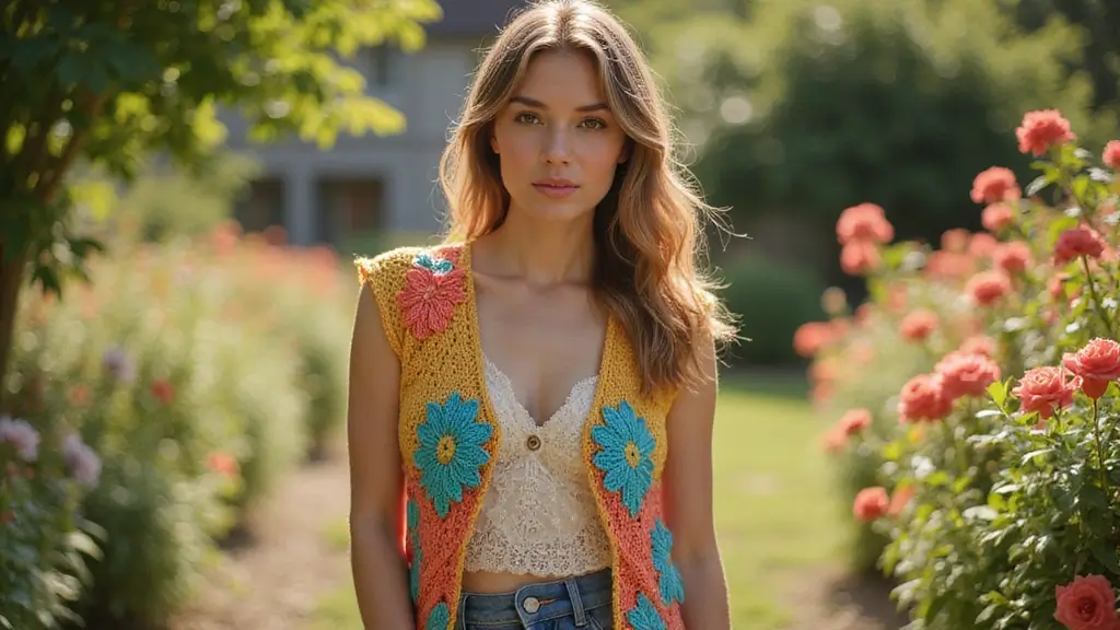27 Modèles de Gilet en Crochet Élégant pour Femme Débutante